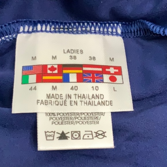 Spyder CYCLING HOODED top - Royal/Grey/Turq - Picture 9 of 12